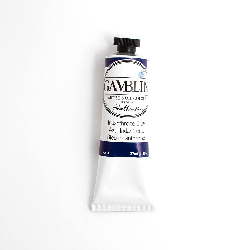 Gamblin, Oil, Art & School, Artist Grade, Paint, 37ml, 45670, Indanthrone Blue